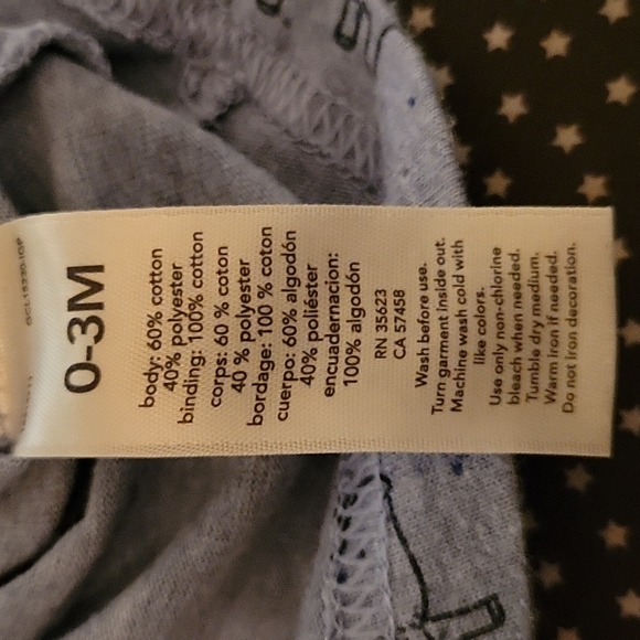 5/$25 Carter's Dinosaur One-piece Size 0-3m - Picture 6 of 6